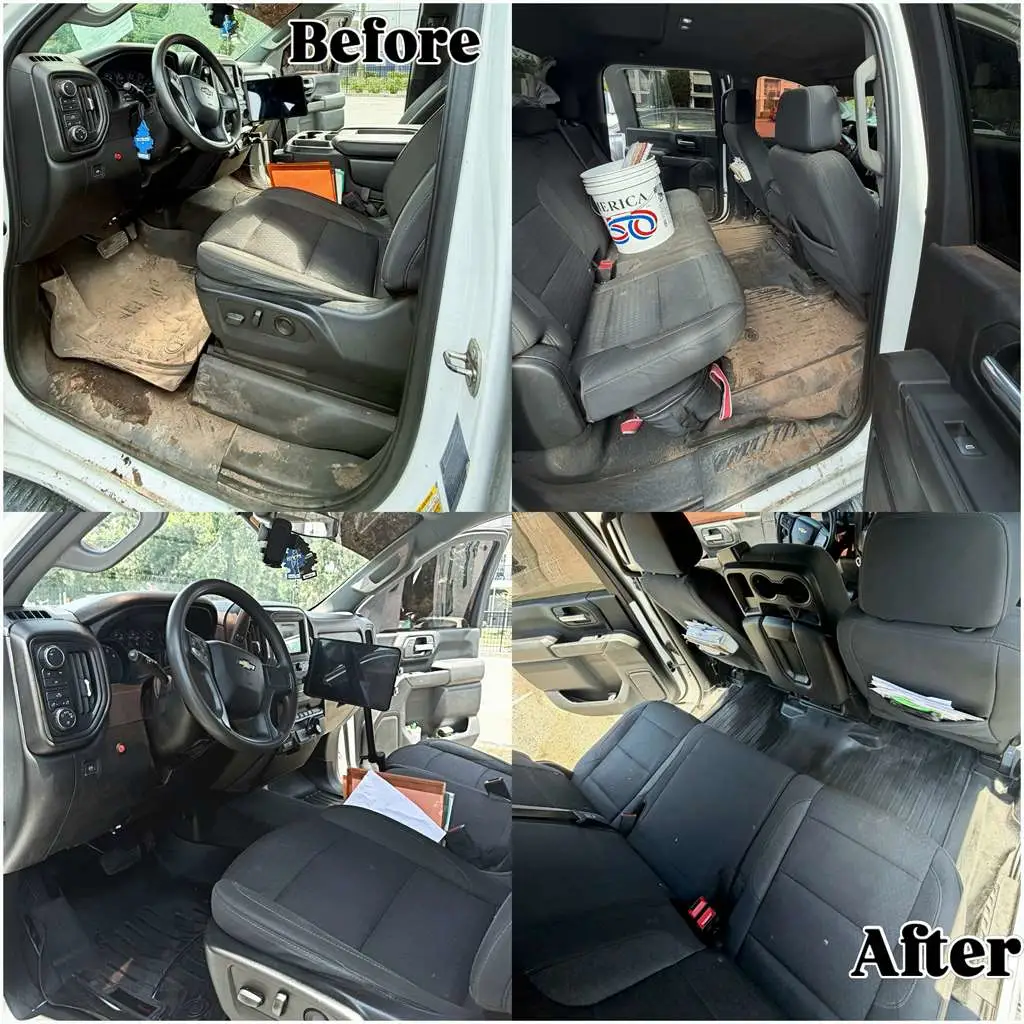 Mobile car detailing before and after